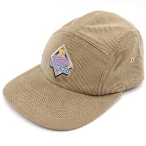 Legend Headwear Corduory 5 Panel Strapback Hat Ball Cap‎ Tan Mountain USA Made
